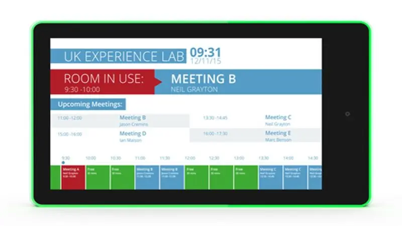 ALLNET Meetingraum RGB LED Tablet 10 Zoll RK3288 Android 10 und NFC/RFID 