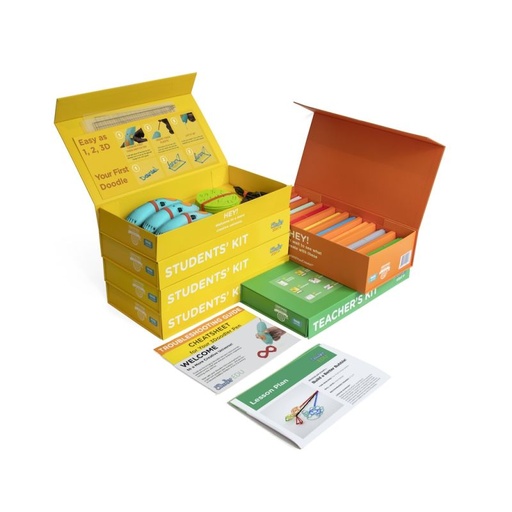 [227045] 3Doodler MINT 3D Stift Schulset "Start Learning Pack 12 Pens" ab 6 Jahren     