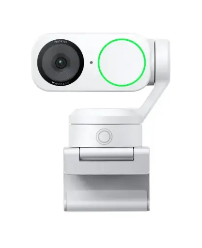 [250211] Insta360 Link 2 intelligente 4K KI Webcam mit Gimbal und KITracking, Polarweiß (Link2 Arctic White)